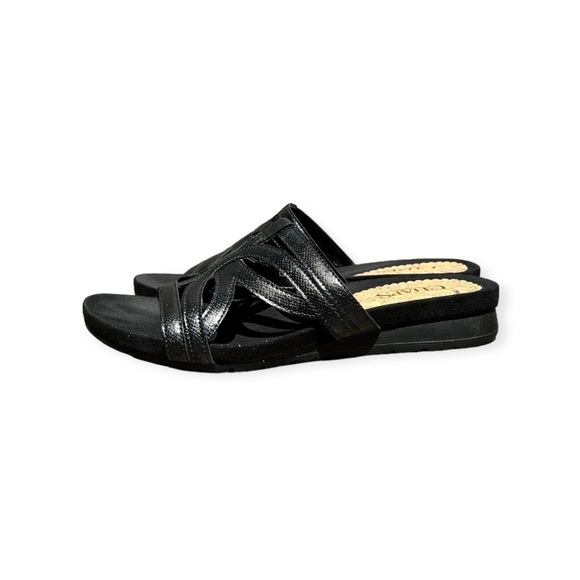 🌻Chaps Penelopi Black Slide-On Comfort Sandal Shoes Size 7.5 - Picture 2 of 11